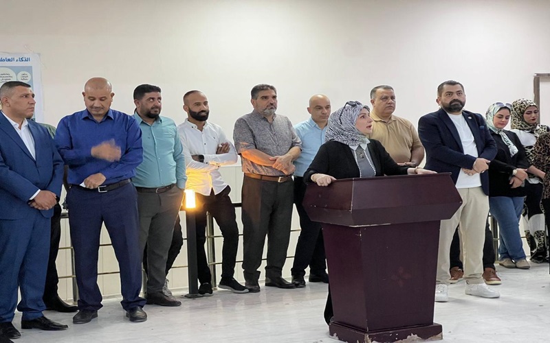 ‎كلية التربية الأساسية تنظم وقفة حداد على روح شهيد المقاومة السيد حسن نصر الله